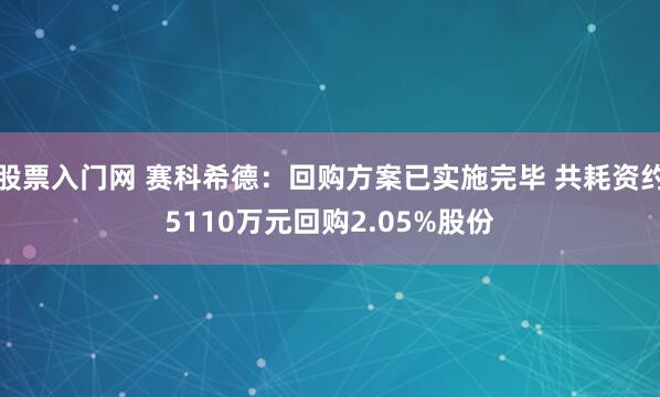 股票入门网 赛科希德：回购方案已实施完毕 共耗资约5110万元回购2.05%股份