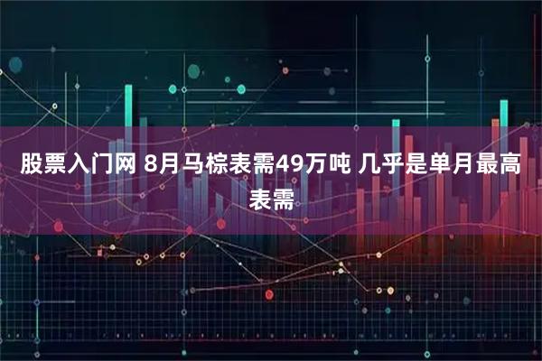 股票入门网 8月马棕表需49万吨 几乎是单月最高表需
